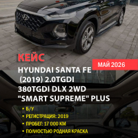 КЕЙС | Поставка Hyundai Santa Fe 2019 из Китая (17 000 км, оригинальная краска, полная растаможка)